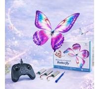 YGWXYYZJ Bionic Butterfly - Sensor Assisted Ornithopter Drone Easy To Fly LED Lighting 3 Batteries & 4-Axis Gyro Stabilizer Next-gen Flapping Wings For Pilots & Beginners