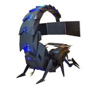 YGWXYYZJ Gaming Ergonomic Computer Cockpit Chair with Led Lights, Multi -Screen Encoding Cabin Workstation Office Cockpit Gaming Station Video Gaming Chair Computer Table (A)