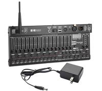 ygybeyond DMX512 384 Channel Controller, 2.4G Wireless & Wired Dual Mode DMX Light Controller, Sound Activated MIDI Stage Lighting Controller for DJ, Wedding, Bar & Stage