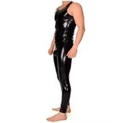 YGZHANYUANOKU Fetish Latex Rubber Men Black Sling All-inclusive Suit Uniform Customized,black,7XL