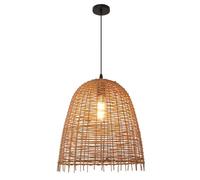 YGZPALH Large Wicker Pendant Light Fixture Drum Basket Chandelier Bohemian Style Hanging Lights Hand Woven Ceiling Lighting Shade Flush Mount Ceiling Lights Kitchen Chandeliers for Hallway Bedroom