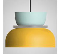 YGZPALH Mid-Century Barn Pendant Lights 1 Pack Multi- Color Lamp Shade 2-Layer Aluminum Industrial Fixture One-Light Adjustable Pendant Lamp for Living Room, Bedroom Hallway Kitchen Island