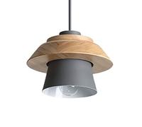 YGZPALH Modern Small Pendant Light Entryway Macaron Light Hanging Wood Over Table Light Fixtures for Farmhouse Decor Unique Small Pendant Lamp for Dining Room Bedroom Bar Counter Office - E26 Base