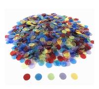YH Poker 1000 Bingo Chips Markers Tokens - Plastic Discs Chip Counters for Bingo Game Set, Great for Parties Classroom Game Night Bingo Hall-Mixed Color