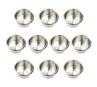 YH Poker Game Table Cup Holder Insert - 10Pack Stainless Steel Jumbo Drink Cup Holder, Poker Table Cup Holders for Casino Table, Game Table, Sofa, Boats, Bench, Desk, RV Cars & Trucks