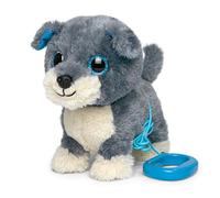 YH YUHUNG Interactive Plush Puppy with Remote Control Lead, Walking, Barking and Tail Wagging Toy Dog, Soft Cuddly Electronic Pet, Battery Operated, Ages 3+ (Blue)