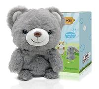 YH YUHUNG Talking Toys, Plush Bear Repeating What You Say, Interactive Voice Toy Mimics Baby Sounds, 5.5 Inches