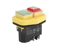 YH02 110V 220V Garden Tools Electromagnetic Starter Push Button Switches Machine Tool Equipment IP55 Safety With 28A 1Pcs(4PIN,110V)