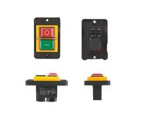 YH02-A 110V 8A / 220V 15A 4PIN 5PIN electromagnetic switch start button large panel machine tool equipment waterproof(Type F 4PIN Socket,110V)