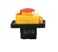 YH02-A 110V 8A 220V 15A Electromagnetic Switch Starter Push Button Panel Lock Protection for Machine Tool Equipment Waterproof(4PIN Socket,110V)