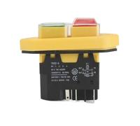 YH02-A Electromagnetic switch 110V 8A / 220V 15A 4PIN 5PIN machine tool equipment waterproof panel start button(5PIN,220V)