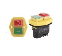 YH02-A Electromagnetic Switch 110V 8A 220V 15A 4PIN 5PINStarter Push Button for Machine Tool Equipment Waterproof Panel(4PIN,110V)