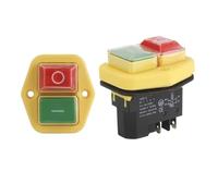 YH02-A Electromagnetic Switch 110V 8A 220V 15A 4PIN 5PINStarter Push Button for Machine Tool Equipment Waterproof Panel(5PIN,220V)