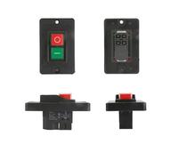 YH02-A YH01-A 110V 220V electromagnetic switch start button large panel machine tool equipment waterproof(4PIN Socket Black,220V)