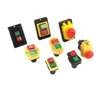 YH02A Electromagnetic Starter Push Button Switches Machine Tool Equipment IP55 Safety Witch 28A Replace KLD28A KJD17A 1Pcs(TYPE-A 4PIN PLUG)