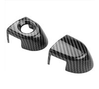 YHAINI Car Exterior Door Handles Car Exterior Door Handle for BMW 1-4 Series E87 E90 E91 E92 E93 F30 X1-X6 Carbon Fiber Outside Cover LHD