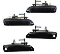 YHAINI Car Exterior Door Handles Car Exterior Door Handle for Civic 2001-2005 4Pcs/lot Front Rear LeftRight Outside Handles Black Set
