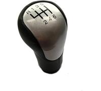 YHAINI Car Gear knob Car Handle Shift Knob Head Grip Lever for Ford for Fiesta MK6 2002-2008(Silver)