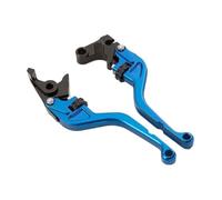 YHAINI Motorcycle Brake and Clutch Lever Motorcycle 158mm Short 7/8" Thumb Roller Brake Clutch Levers for Yamaha YZF R1 04-08 R6 05-16(Blue)
