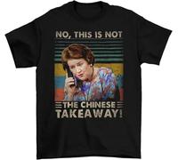 YHBBKNBCFGD Hyacinth Bucket No This is Not The Chinese Takeaway Vintage T-Shirt, Classic Movie Shirt, Funny T-Shirt Black(Small)