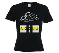 YHBCVSS Drum & BASS DJ Women's White Yellow Black Red Mens Women T Shirt 100% Cotton - Dub Step Rave Dubstep Techno(X-Large)
