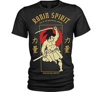 YHBCVSS DuPu Ancient Hero T-Shirt Ronin Spirit Samurai Japanese Unisex Mens Black(XX-Large)