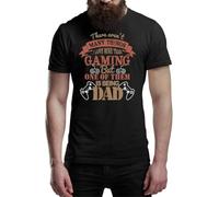 YHBCVSS Fathers Day T Shirt Being A DAD & Gaming Daddy Men's Fun Gift Novelty Shirt(XX-Large)