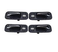 YHBH Car Interior Door Handle for CR-V 1997-2001 for Odyssey 1995-1998 Front Chrome Driver Passenger Left/Right Side Handles(4 PCS)