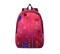YHBLYKXP Abstract Heart print Duffel Bag, Lightweight Duffel Bag, Casual Backpack, 17.7 x 6.3 x 12.2 inches, Black, M