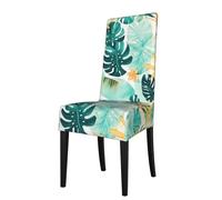 YHBLYKXP Beach Plantscape Print Custom Stretch Chair Cover, Personalized Elastic Slipcover for Home Dining Hotel Party Decor