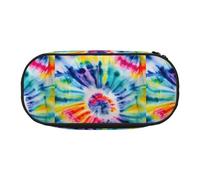 YHBLYKXP Beautiful World Rainbow Tribe print Oxford cloth pencil case with ordered mesh compartments - a practical choice or travel