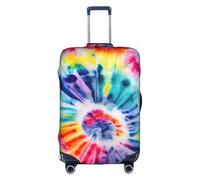 YHBLYKXP Beautiful World Rainbow Tribe print Trolley case protective cover, Fashion Suitcase Protector Fits, hidden zipper, White, L