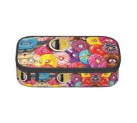 YHBLYKXP coffee and donuts print Large Capacity Storage Bag Travel Office Supplies Box, Makeup Bag, Desk Organizer with