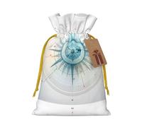 YHBLYKXP Compass Drawstring Christmas bag, birthday Thanksgiving, anniversary and party present packaging
