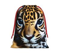 YHBLYKXP Cute Baby Jaguar 1 Drawstring present Bag and snack bag velvet bag storage bag, fit for Christmas and Halloween