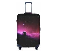 YHBLYKXP dark star sky print Luggage cover, suitcase protector, elasticated protective sleeve, fits 18-32 inch suitcases, White, L