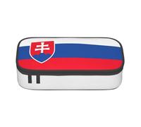 YHBLYKXP Flag of Slovakia print Large Capacity Storage Bag Travel Office Supplies Box, Makeup Bag, Desk Organizer with, Black, One Size, Concise