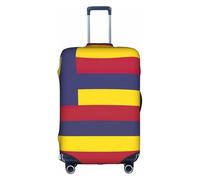 YHBLYKXP Flag of the Kingdom of Hawaii print Luggage cover, suitcase protector, elasticated protective sleeve, fits 18-32 inch suitcases, White, L