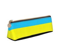 YHBLYKXP Flag of the Sultanate of Burongan print Triangle leather stationery storage bag, portable makeup bag, daily small item storage, White, One Size, Lightweight