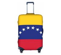 YHBLYKXP Flag of Venezuela print Luggage cover, suitcase protector, elasticated protective sleeve, fits 18-32 inch suitcases, White, S