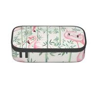 YHBLYKXP Floral Flamingo Botany Printed Large Capacity Office Box, Stationery Organiser Office Cosmetic Bag