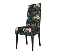 YHBLYKXP Florals Print Custom Stretch Chair Cover, Personalized Elastic Slipcover for Home Dining Hotel Party Decor