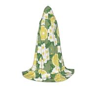 YHBLYKXP Fresh Lemon Hooded Cloak - Extra Large Hooded Cloak, Fit for Makeup Parties, Theme Parties, Daily Wear