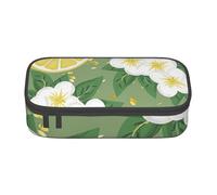YHBLYKXP Fresh Lemon Printed Large Capacity Office Box, Stationery Organiser Office Cosmetic Bag