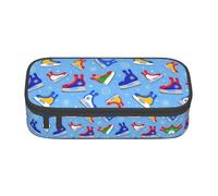 YHBLYKXP Hockey Elements Creative Patterned print Large Capacity Storage Bag Travel Office Supplies Box, Makeup Bag, Desk Organizer with