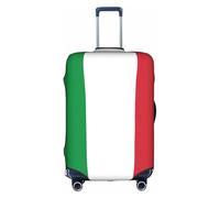 YHBLYKXP Italian flag print Luggage cover, suitcase protector, elasticated protective sleeve, fits 18-32 inch suitcases, White, M