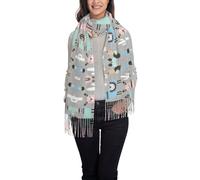 YHBLYKXP Llama Cactus print Winter scarf for women, soft warm blanket scarf, elegant unisex accessory for any outfit