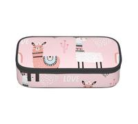 YHBLYKXP Llama. Printed Large Capacity Office Box, Stationery Organiser Office Cosmetic Bag