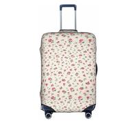YHBLYKXP lovely sweet red cherry print Trolley case protective cover, Fashion Suitcase Protector Fits, hidden zipper, White, XL