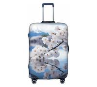 YHBLYKXP Mount Fuji Japan print Trolley case protective cover, Fashion Suitcase Protector Fits, hidden zipper, White, L